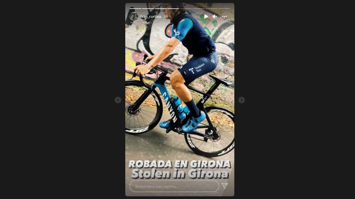 Roban la bicicleta de García Cortina en Girona
