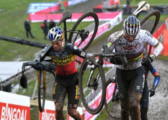 Van Aert domina y Van der Poel asombra