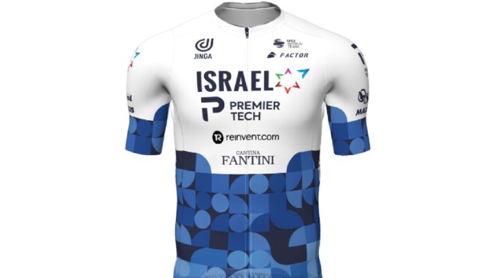 Nuevo Maillot del Israel-Premier Tech para la temporada 2022.