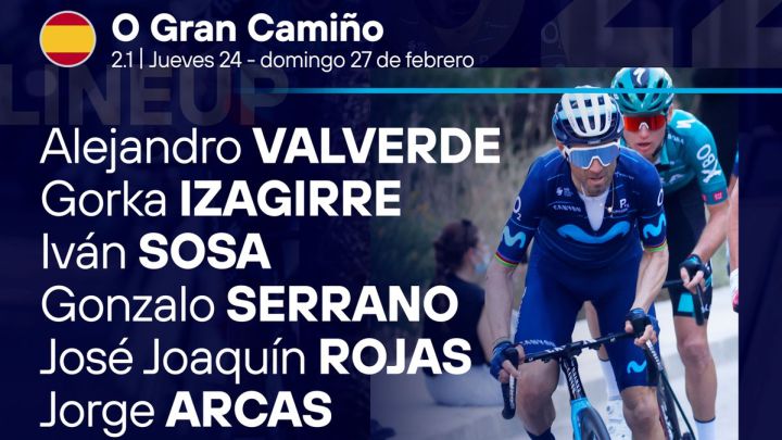 El Movistar confirma el regreso de Valverde en O Gran Camiño