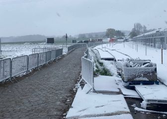La nieve espera en Flandes y Van Aert es baja por COVID