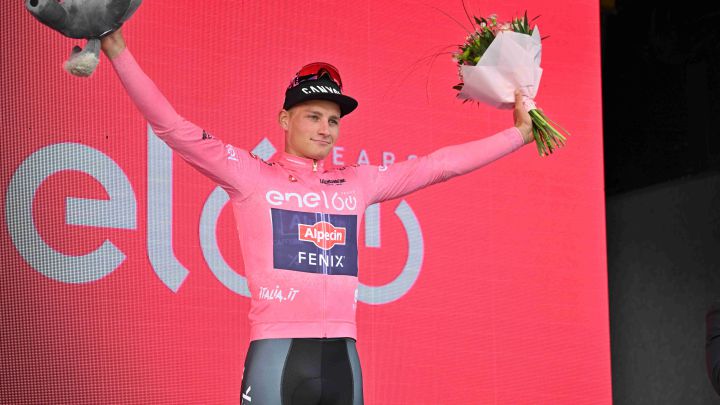 Van der Poel: "No sé si podré defender el rosa en la crono"