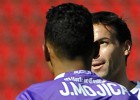 Johan Mojica fue figura del Valladolid frente al Mallorca