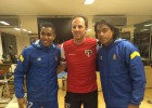 Cuadrado, Ceni y Henao: una foto llena de historia y títulos