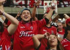 Los hinchas del DIM prendieron la fiesta de la final en Medellín