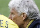Pékerman y los protagonistas de Colombia-Perú