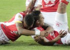 Fiesta de fútbol y goles de Santa Fe en El Campín