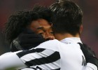 Así celebra la Juventus el golazo de Cuadrado en Múnich