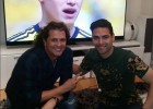 Falcao celebró con Carlos Vives la victoria de Colombia