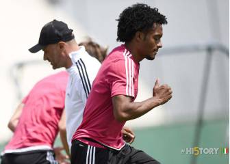 La Juve con Cuadrado se prepara para la final de la Copa Italia frente al Milan