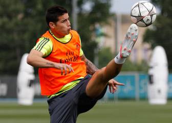 James y el Real se entrenan a todo vapor rumbo a Milán