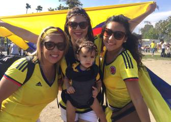 Imágenes de hinchas Colombia - Paraguay en Copa América