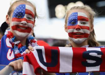 Imágenes de hinchas de USA - Costa Rica en Copa América