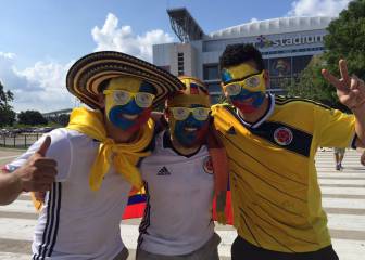 Imágenes hinchas Colombia vs. Costa Rica Copa América 2016