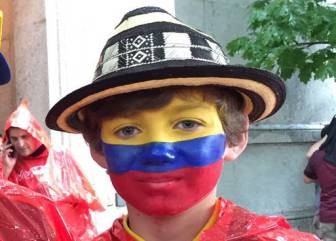 Ni la lluvia detiene a los hinchas de la Selección Colombia