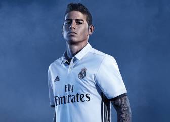 James Rodríguez luce la nueva camiseta del Real Madrid