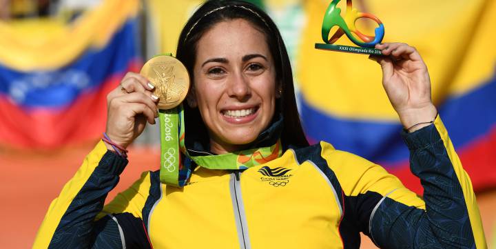 Mariana Pajón, ganadora de la medalla de oro de BMX en Rio 2016