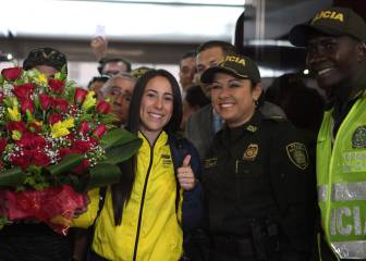 Mariana Pajón llega a Medellín con su nuevo oro olímpico