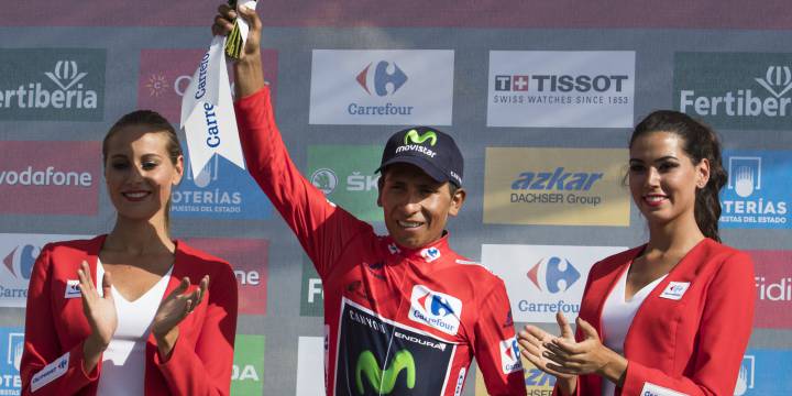 Vuelta a España: Nairo Quintana llegó en el puesto 12 en la octava etapa y es el nuevo líder de la Vuelta, a 19 segundos de Alejandro Valverde