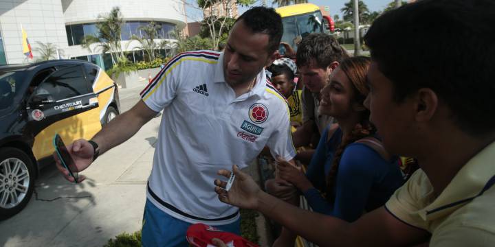 David Ospina y Juan Guillermo Cuadrado llegaron a Barranquilla para unirse a la Selección Colombia, que el jueves enfrentará a Venezuela en El Metropolitano