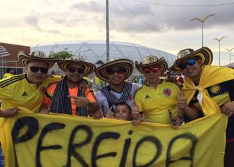 Los hinchas de Brasil y Colombia se toman el Arena da Amazônia