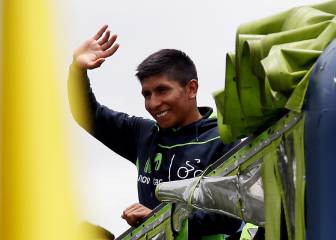 Caravana y fiesta en Bogotá en honor a Nairo Quintana