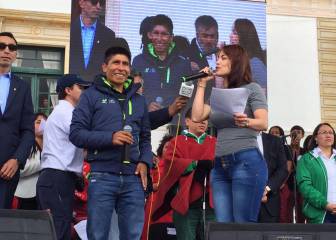 Boyacá recibe a su hijo con alegría: Nairo homenajeado en su tierra