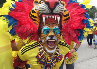 Ambiente de fiesta en B/quilla porque juega la Selección