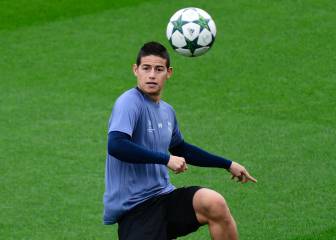 James prepara su regreso para enfrentar al Legia por Champions