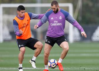 James Rodríguez entrena pensando en el Athletic Bilbao