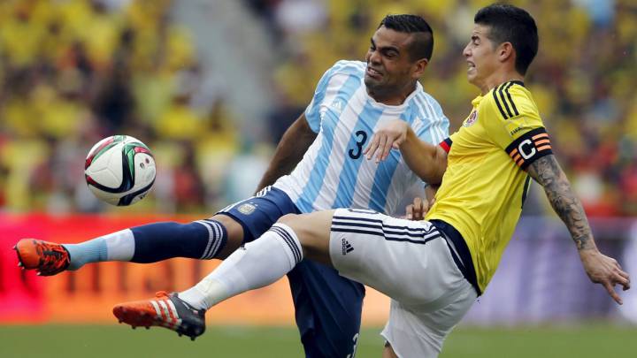 Colombia y Argentina se enfrentaron en la Copa América de Chile. 