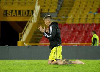 Vikonis cumple promesa de rodillas en El Campín