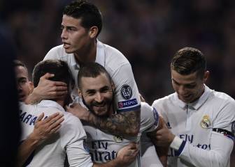 James regresa en Champions con una asistencia a Benzema