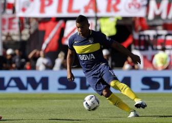 Fabra festeja su primera victoria con Boca en el Monumental