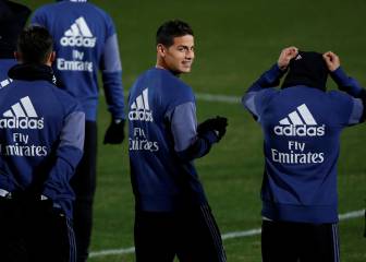James Rodríguez y Real Madrid ya entrenan en Japón