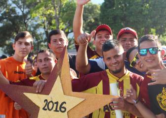 La hinchada del Tolima dice presente en el Murillo Toro