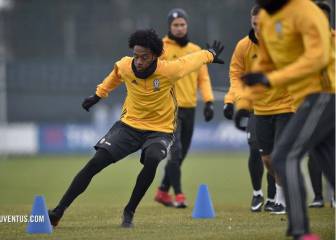 En medio de la nieve Cuadrado y la Juve preparan la Superliga