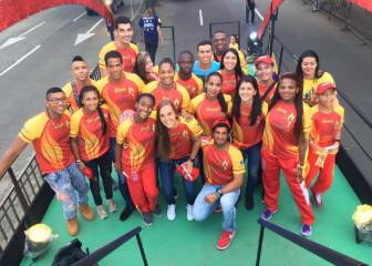 Deportistas colombianos se divierten en la Feria de Cali