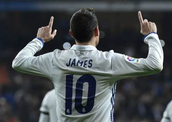 James vuelve por lo alto y anota doblete al Sevilla