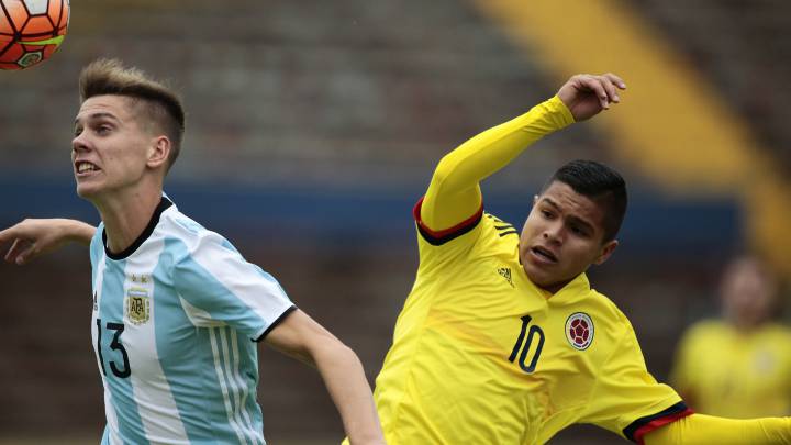 Colombia y Argentina se enfrentan en la segunda jornada del hexagonal del Sudamericano Sub-20