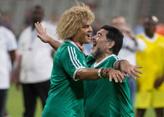 El Pibe y Maradona, fútbol y magia en la cancha