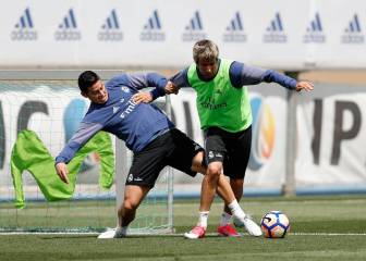 James regresa a los entrenamientos del Madrid