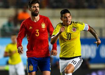 Las mejores imágenes del amistoso España vs Colombia