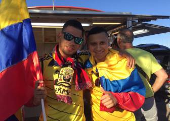 La afición no falla: Apoyo total a Colombia en Murcia