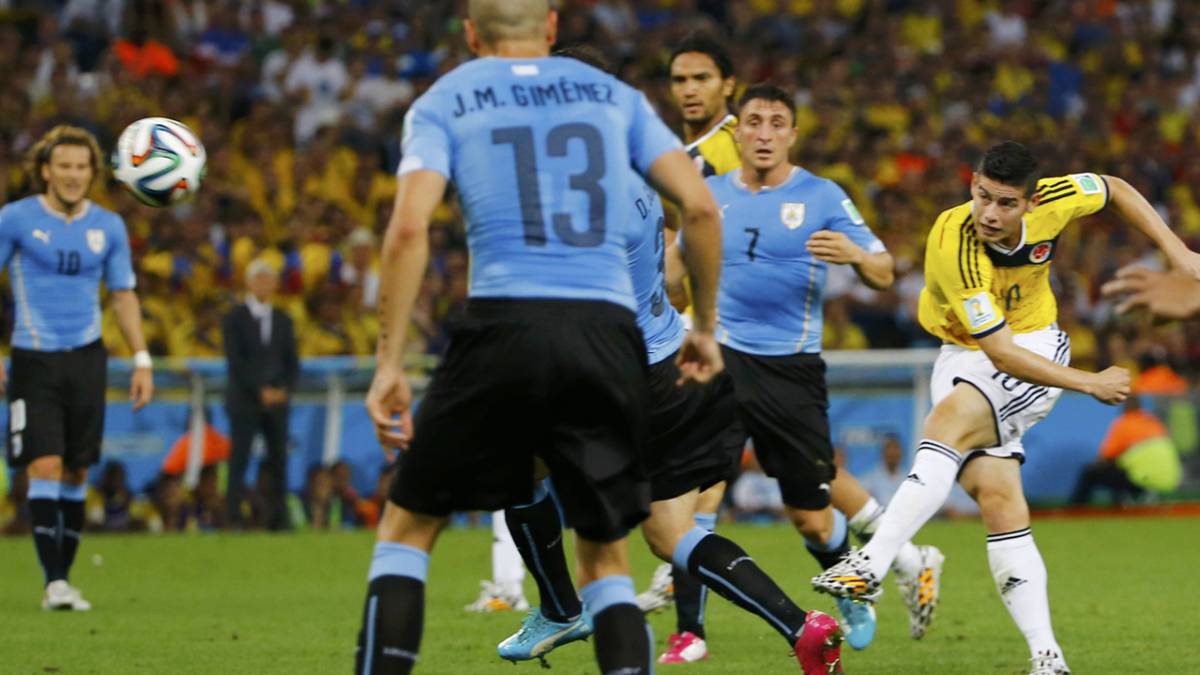 Se cumplen 3 años del golazo de James a Uruguay en el Mundia