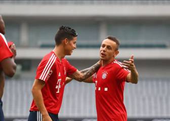 James y Bayern se preparan en China para enfrentar a Arsenal