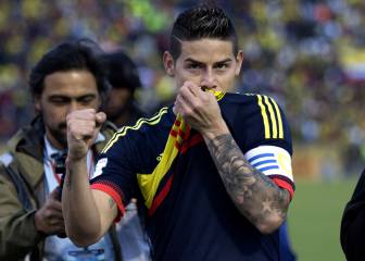 La Selección Colombia con y sin James: la influencia del '10'