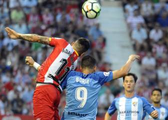 Girona 1-0 Málaga: Girona gana con Bernardo en cancha