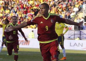 Rondón, goleador de los últimos duelos Venezuela - Colombia