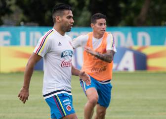 Falcao, James y mucha humedad en primer entrenamiento de Colombia